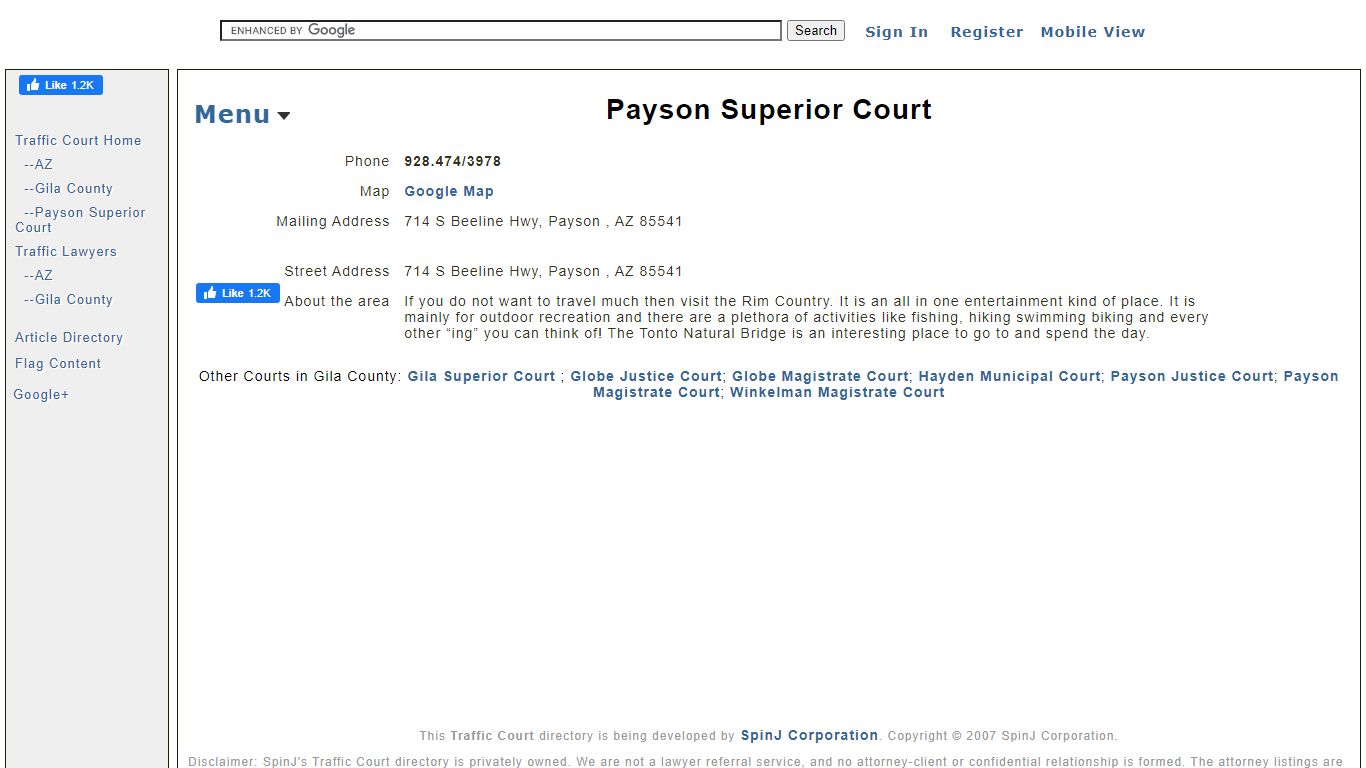 Payson Superior Court AZ