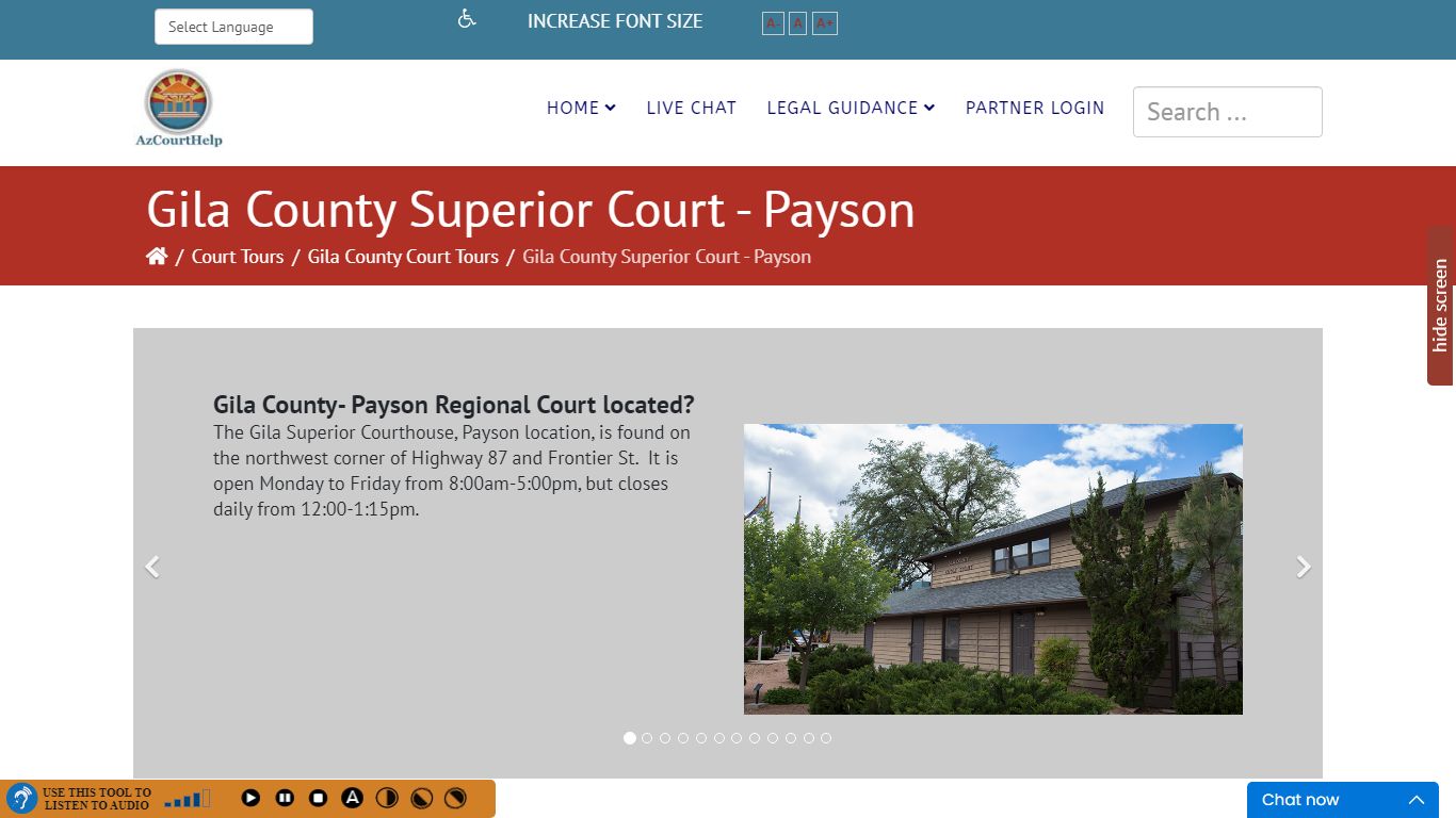 Gila County Superior Court - Payson - AzCourtHelp